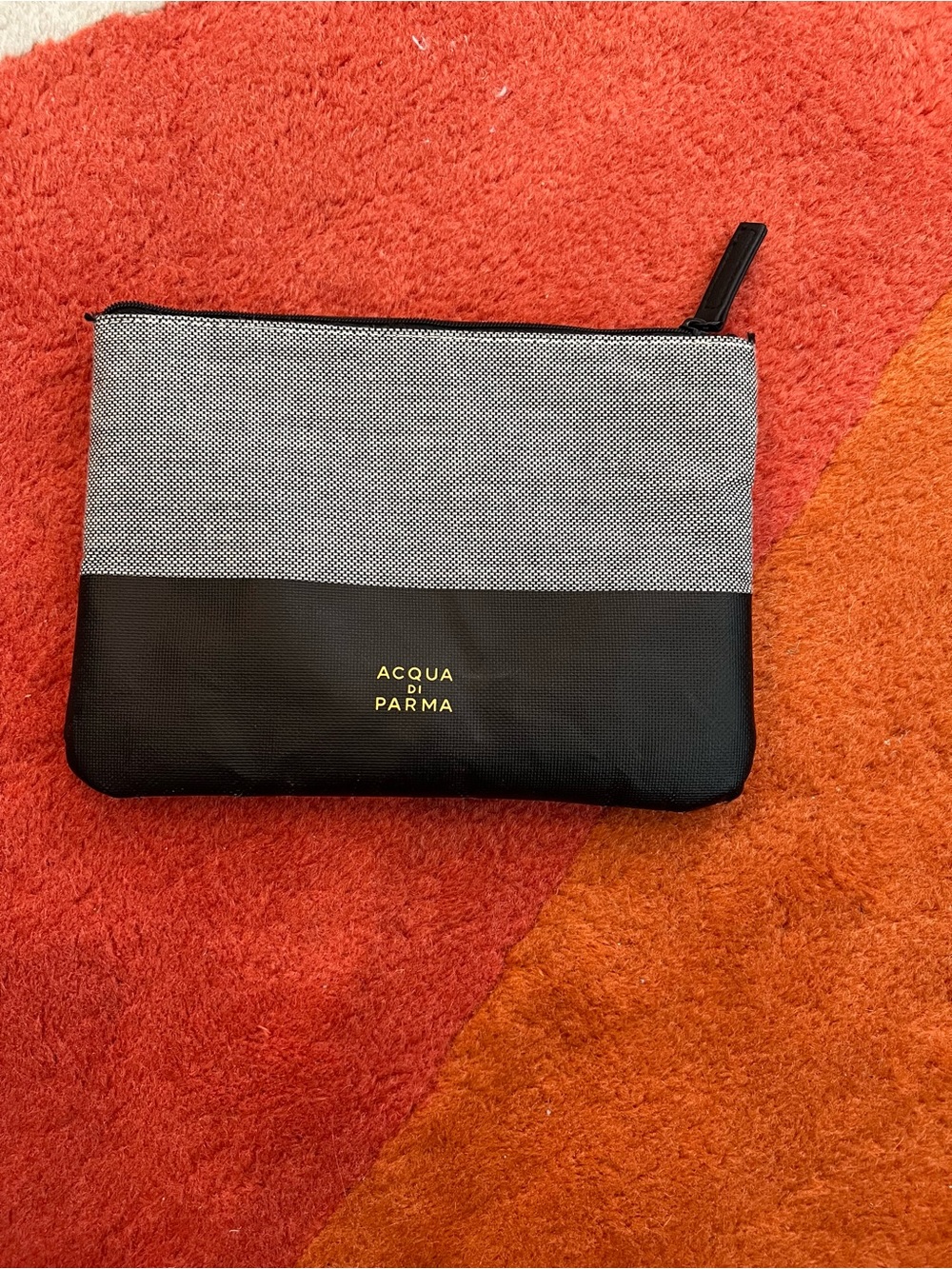 Acqua Di Parma Black and Gray Two-Tone Toiletry Pouch